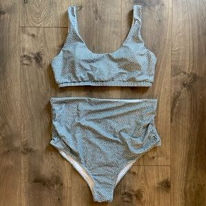 Shein two piece maternity swimsuit.